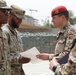 U.S. Soldiers assigned to CJTF-OIR are awarded the German Armed Forces Badge of Marksmanship at Union III ceremony