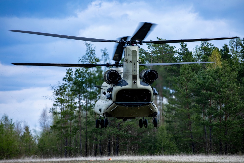 Air Cav conducts training paradrops with 173rd Airborne Brigade