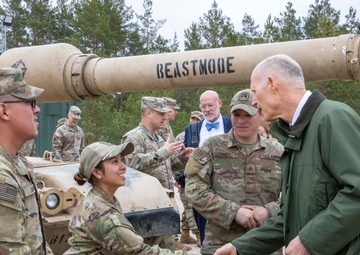 U.S. Senator Rick Scott visits U.S. Army Soldiers in Lithuania