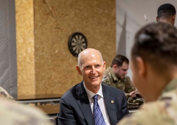 U.S. Senator Rick Scott visits U.S. Army Soldiers in Lithuania