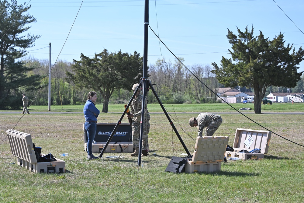 Fort Dix –  404th Signal Bn / TRILOS Set-Up