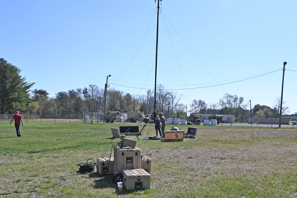 Fort Dix –  404th Signal Bn / TRILOS Set-Up