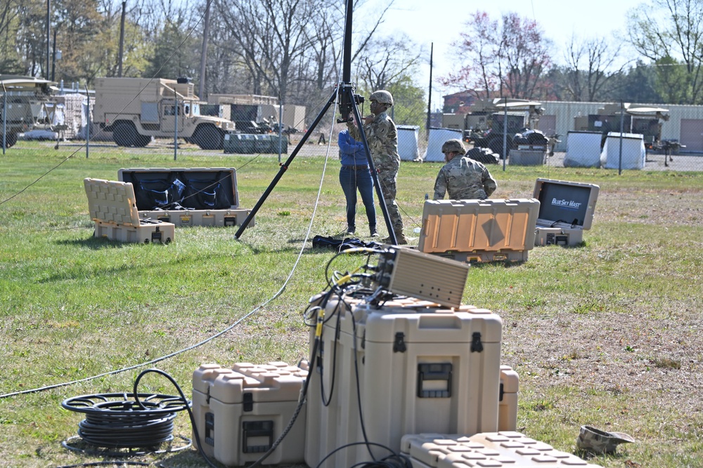 Fort Dix –  404th Signal Bn / TRILOS Set-Up