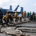 Abraham Lincoln conducts flight deck drills