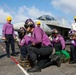 Abraham Lincoln conducts flight deck drills