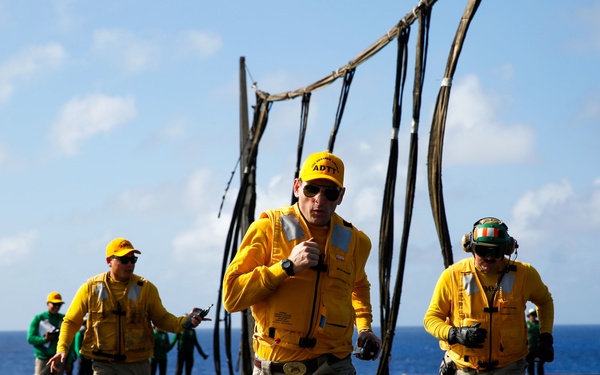 Abraham Lincoln conducts flight deck drills