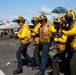 Abraham Lincoln conducts flight deck drills