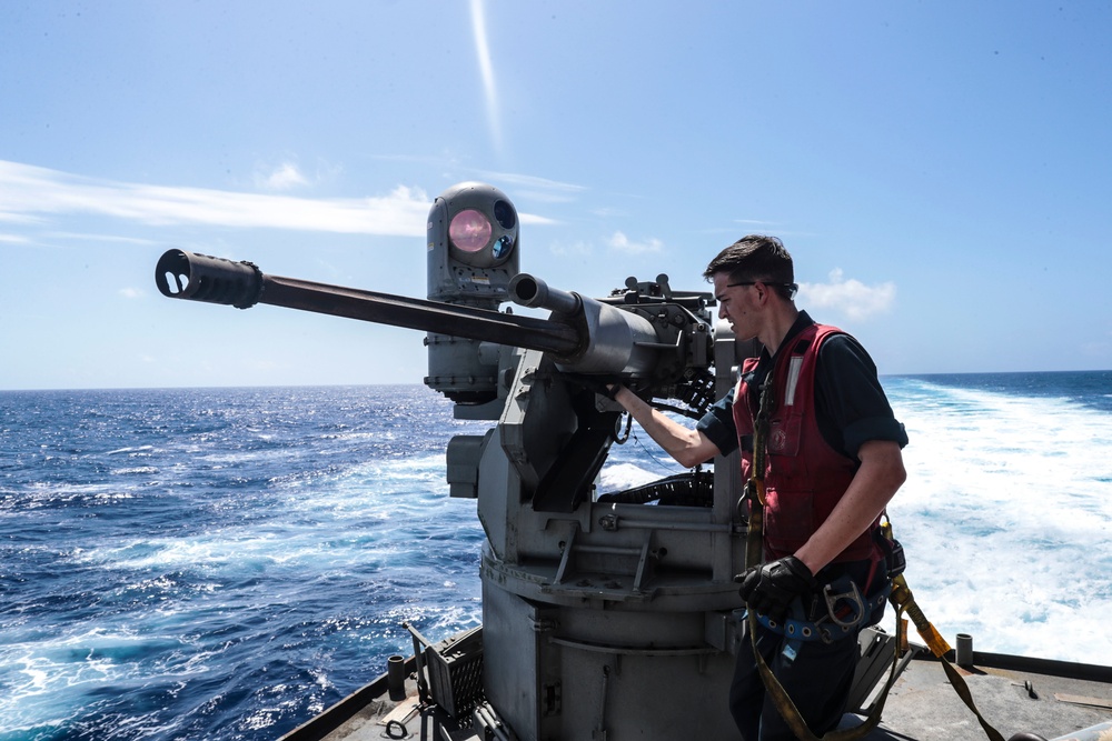 Abraham Lincoln conducts a live-fire exercise