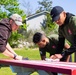 Veterans of Foreign Wars Volunteer Event with Single Marine Program