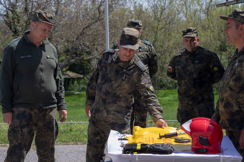 Area Support Group-Black Sea firefighter equipment hand-over