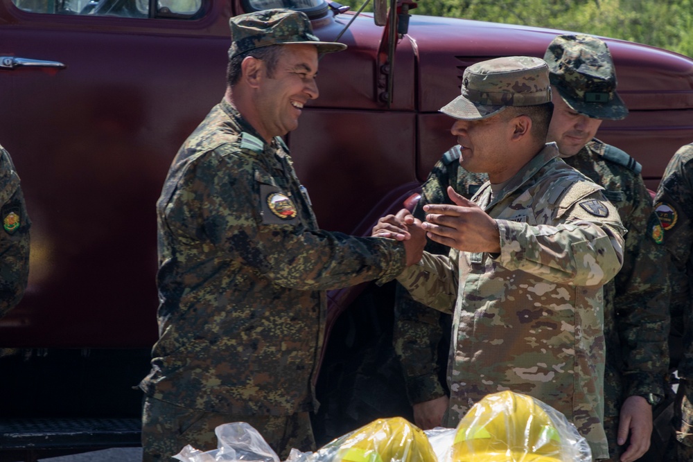 Area Support Group-Black Sea firefighter equipment hand-over