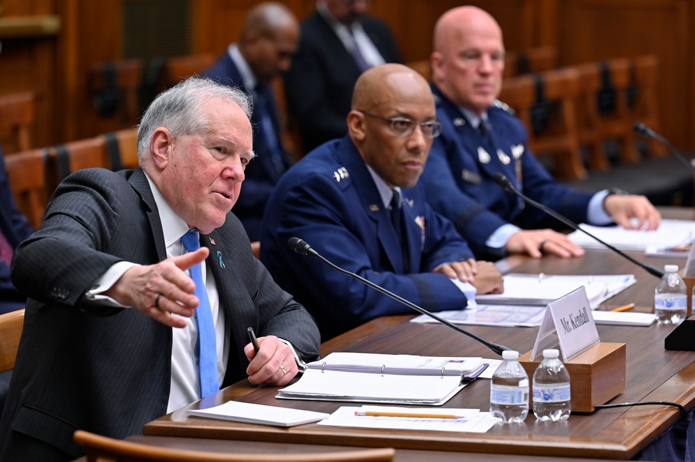 SecAF Kendall, CSAF Brown, CSO Raymond testify at HASC budget hearing