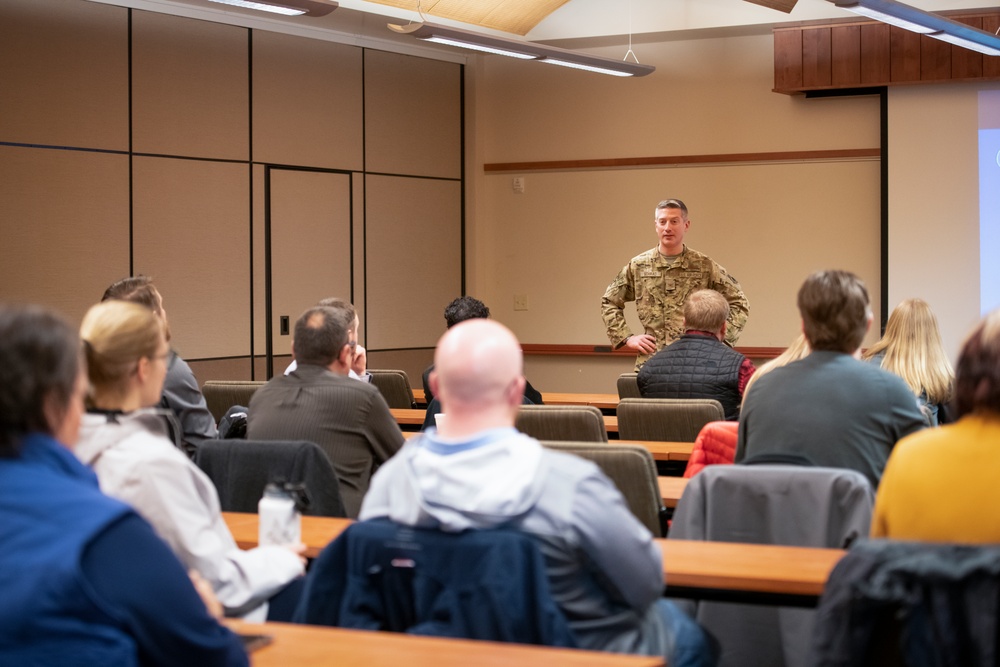 Community leaders from Gillette learn about the Wyoming Guard