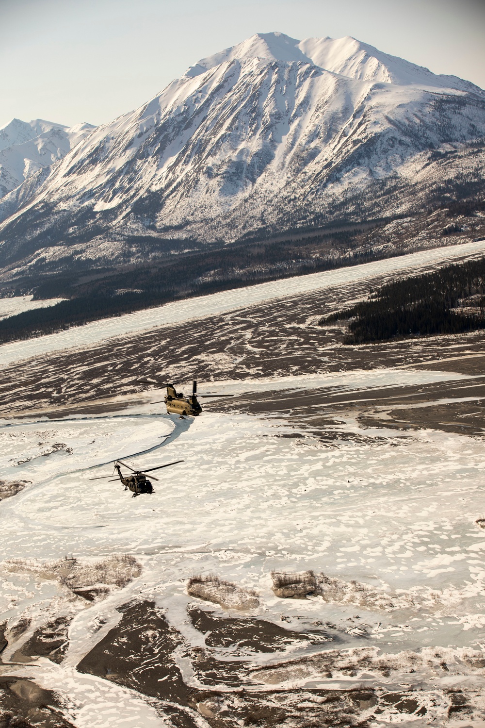 Alaska Army Guard aviators stage helicopters in Nome ahead of annual training