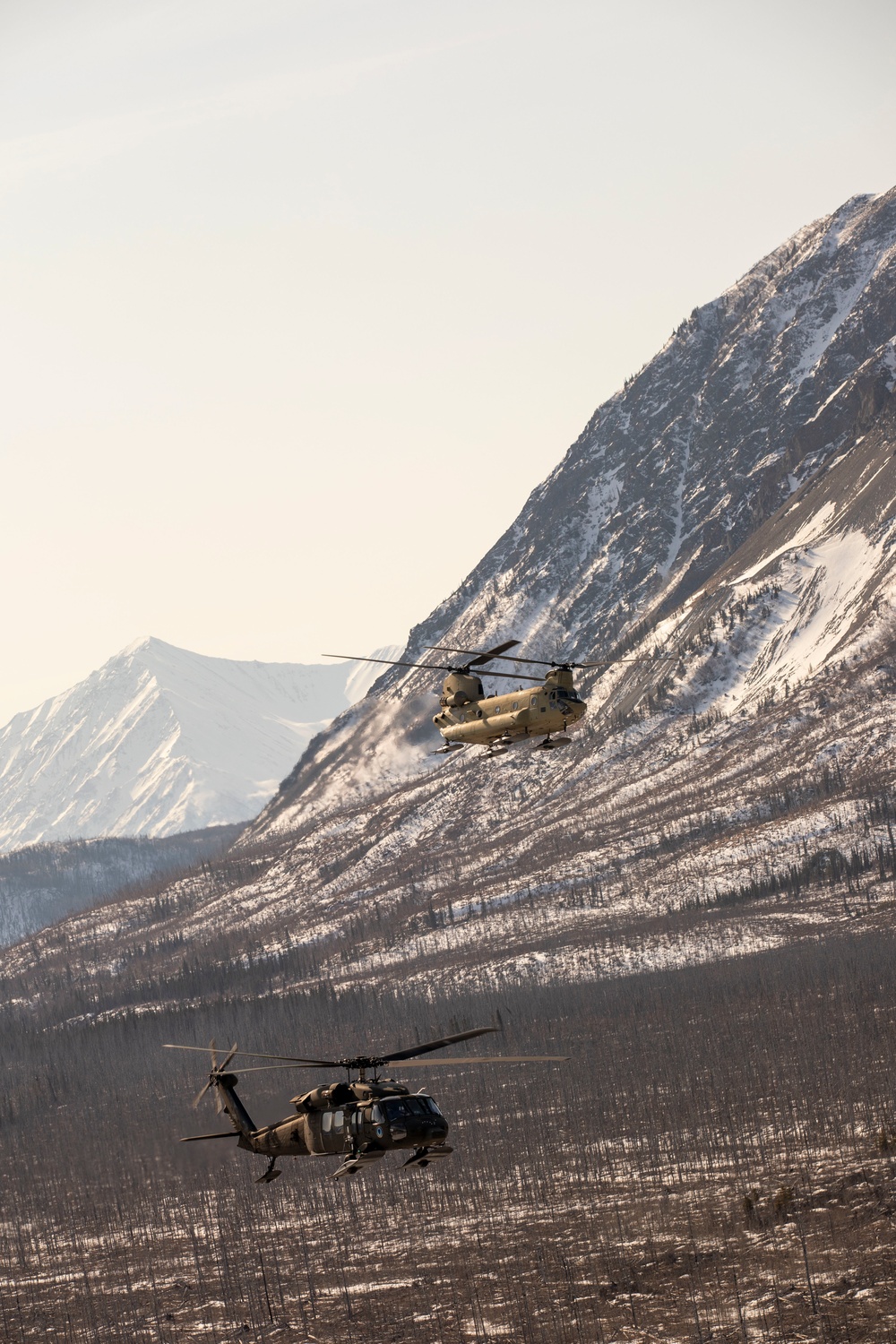 Alaska Army Guard aviators stage helicopters in Nome ahead of annual training