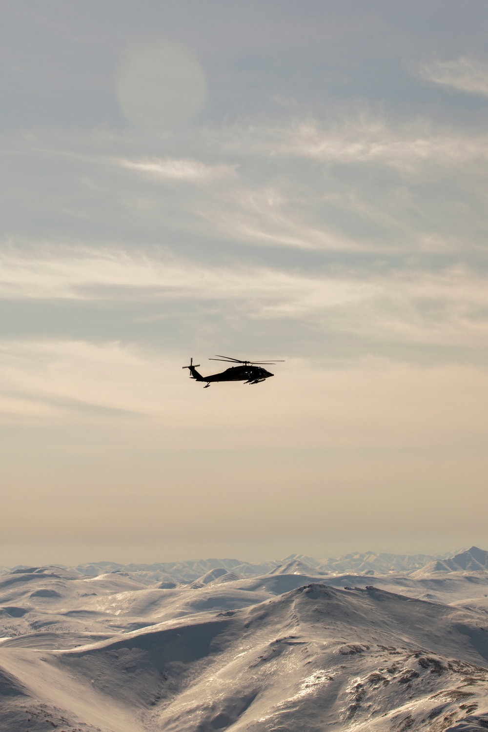 Alaska Army Guard aviators stage helicopters in Nome ahead of annual training