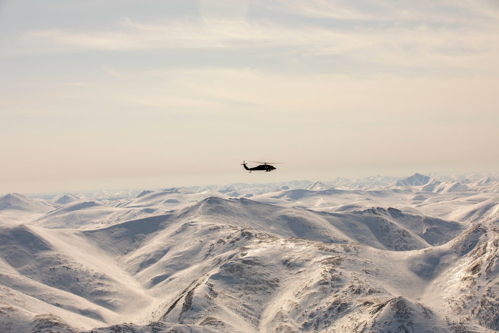 Alaska Army Guard aviators stage helicopters in Nome ahead of annual training