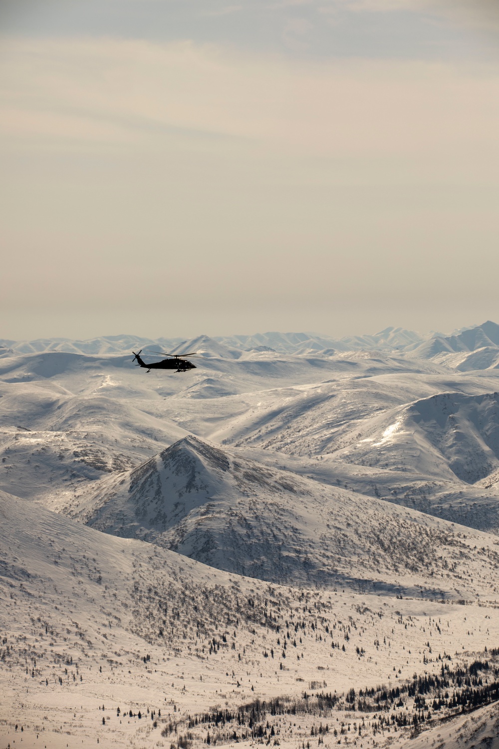 Alaska Army Guard aviators stage helicopters in Nome ahead of annual training