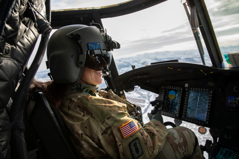 Alaska Army Guard aviators stage helicopters in Nome ahead of annual training