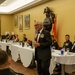 Secretary of the Navy motivates newly commissioned Marine Corps officers at mess night