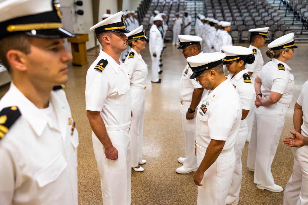 21st Dental Company Dress White Uniform Inspection