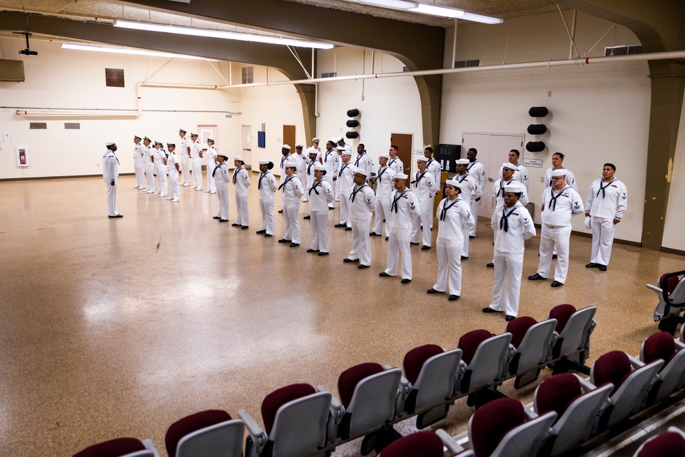 21st Dental Company Dress White Uniform Inspection
