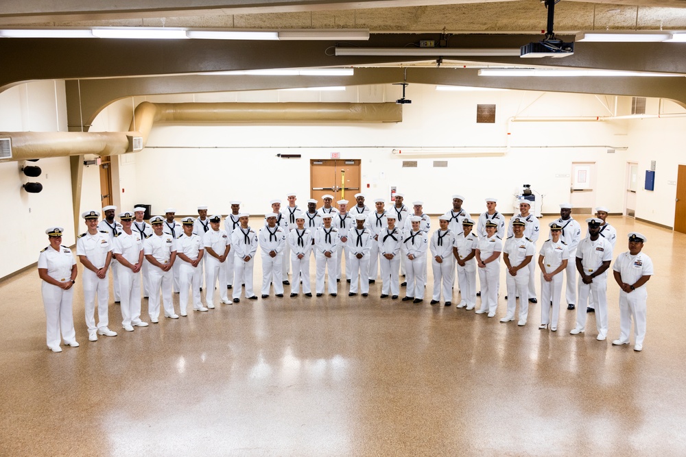 21st Dental Company Dress White Uniform Inspection