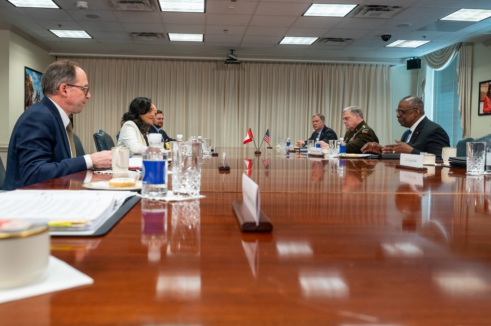 Secretary Austin hosts Canadian Defense Minister Anita Anand