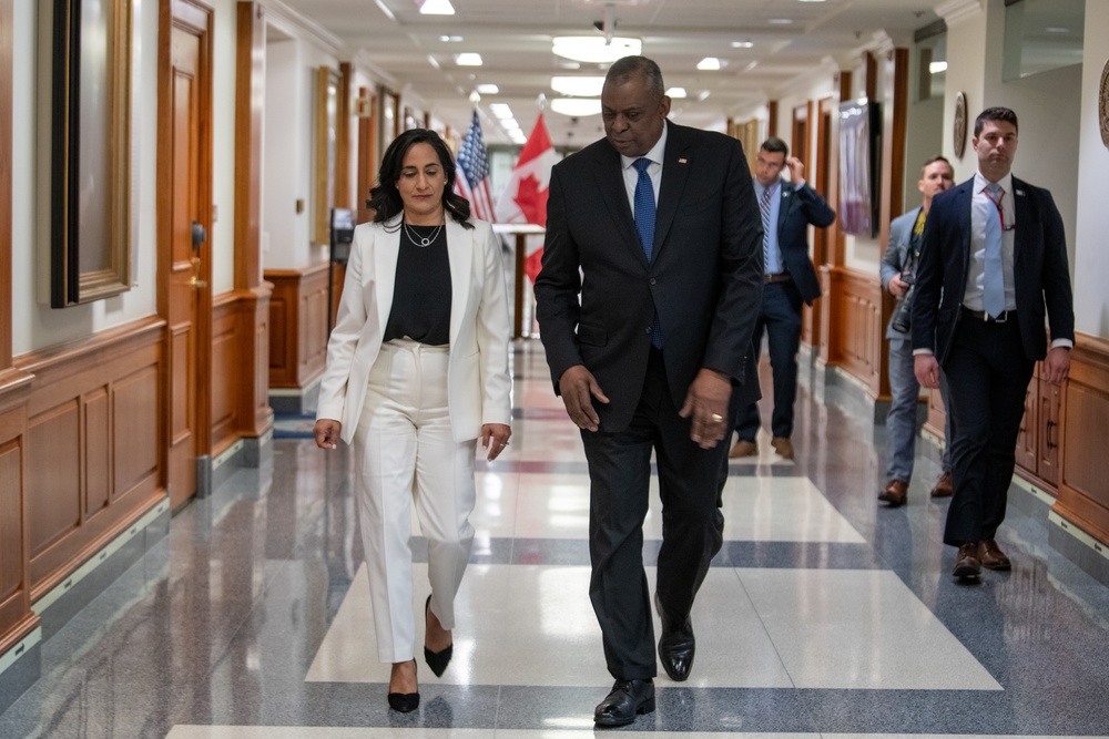 Secretary Austin hosts Canadian Defense Minister Anita Anand