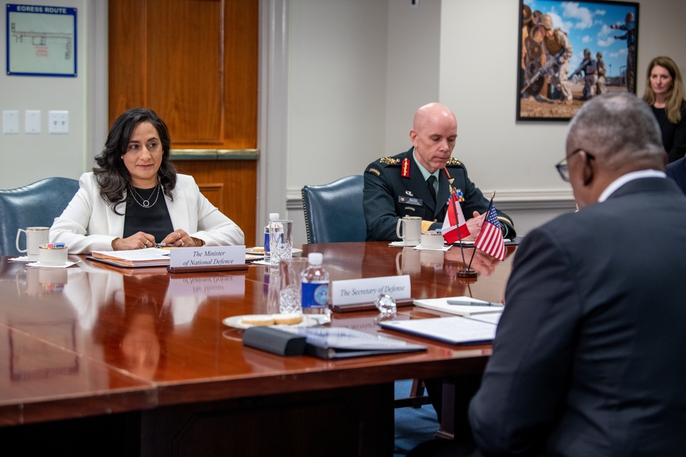 Secretary Austin hosts Canadian Defense Minister Anita Anand