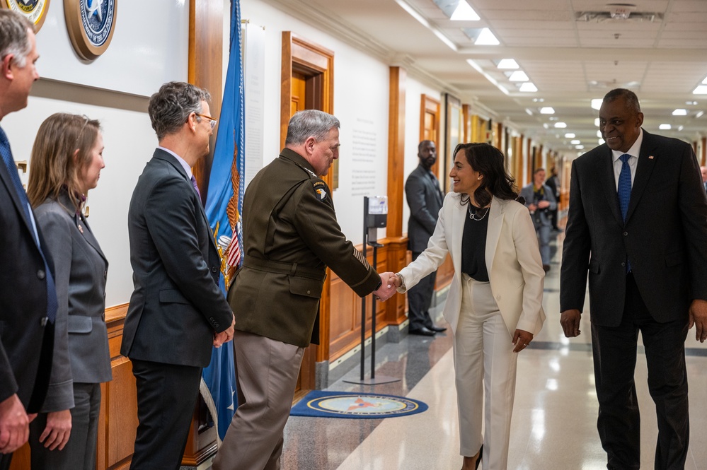 Secretary Austin hosts Canadian Defense Minister Anita Anand