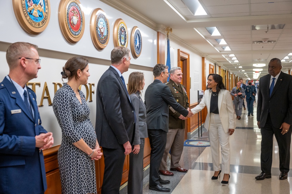 Secretary Austin hosts Canadian Defense Minister Anita Anand