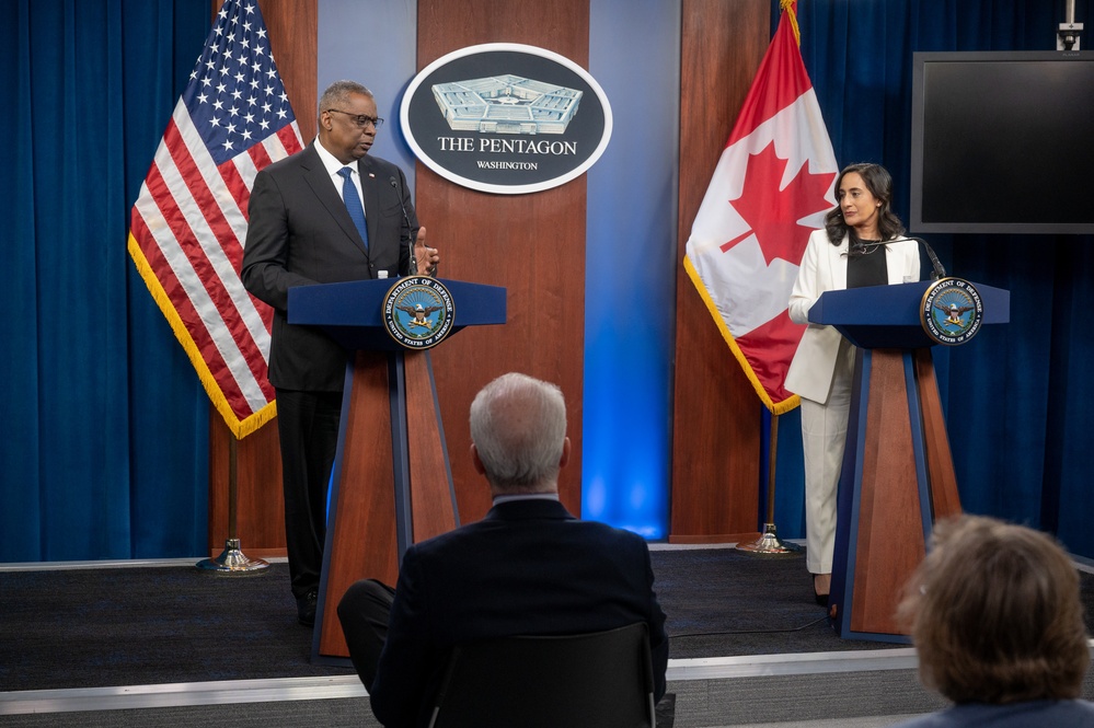 Secretary Austin hosts Canadian Defense Minister Anita Anand