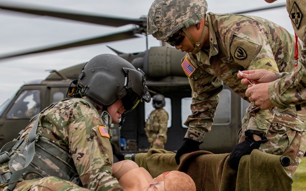 Flight medic training at Fort Rucker Alabama