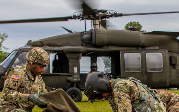 Flight medic training at Fort Rucker Alabama