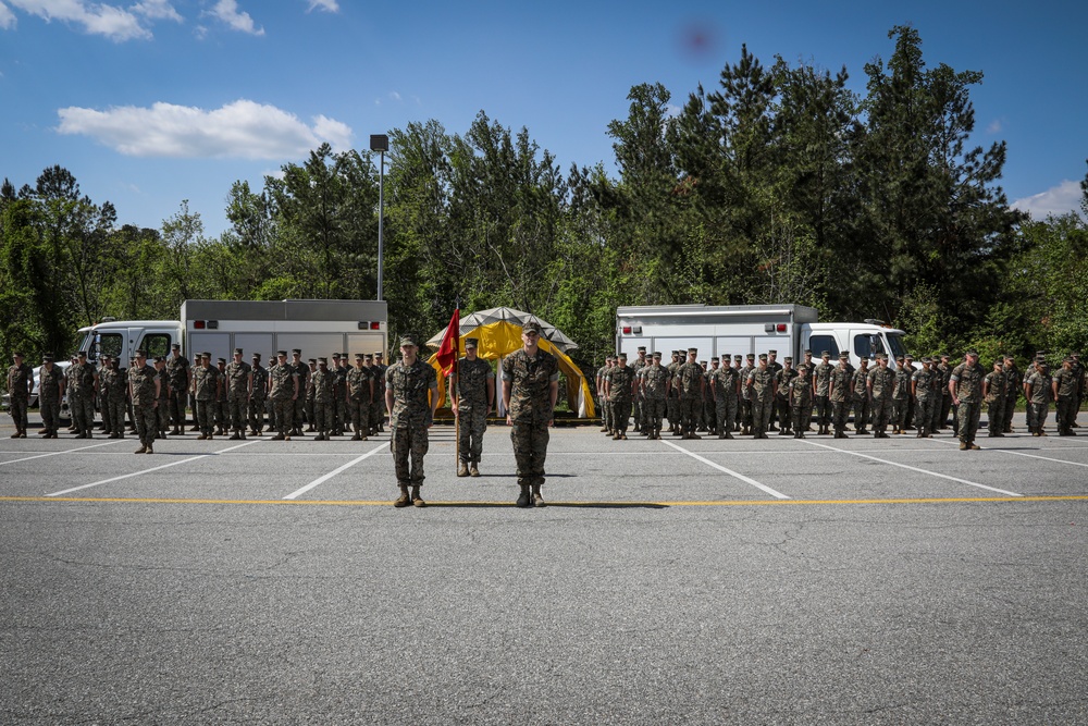 Alpha Company Change of Command Ceremony