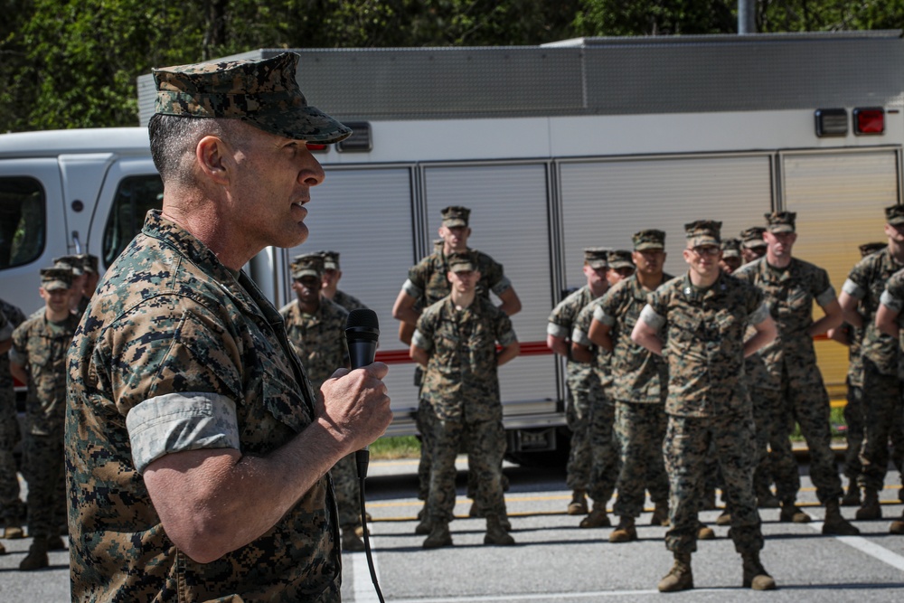 Alpha Company Change of Command Ceremony