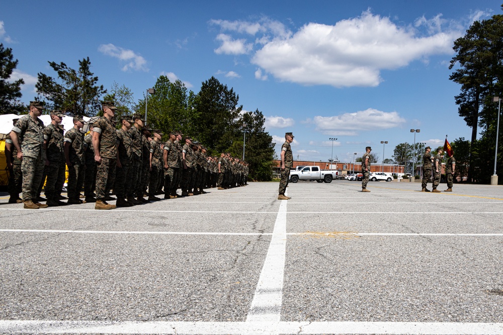 Alpha Company Change of Command Ceremony