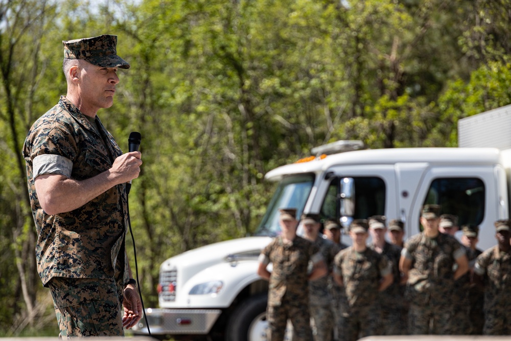 Alpha Company Change of Command Ceremony