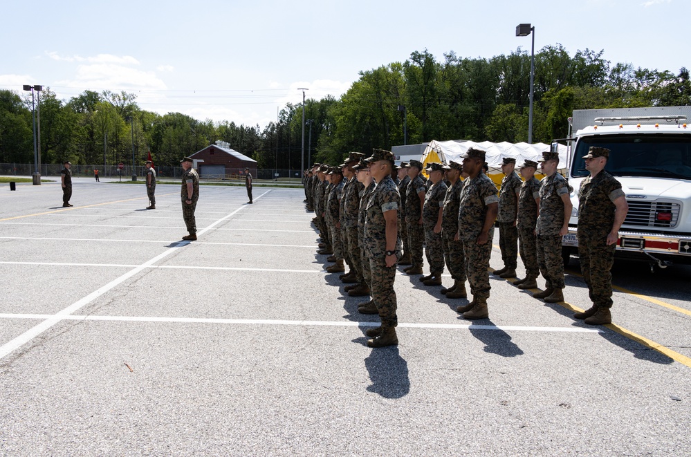 Alpha Company Change of Command Ceremony