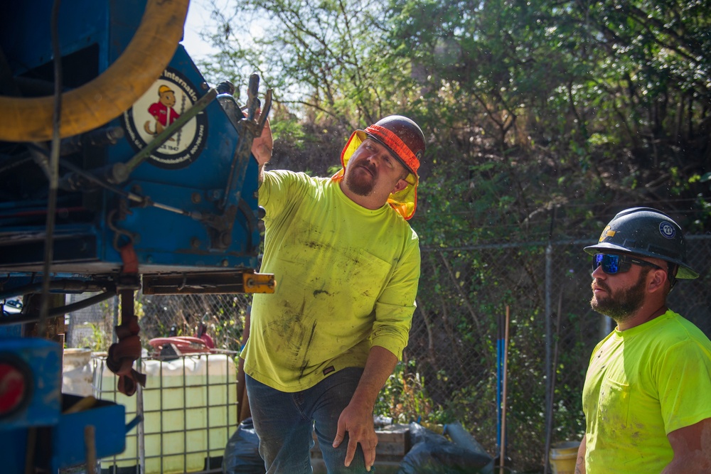 NAVFAC establishes groundwater monitoring wells