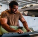 Abraham Lincoln Sailors conduct aircraft maintenance