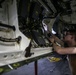 Abraham Lincoln Sailors conduct aircraft maintenance