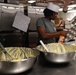 Abraham Lincoln Sailors prepare food