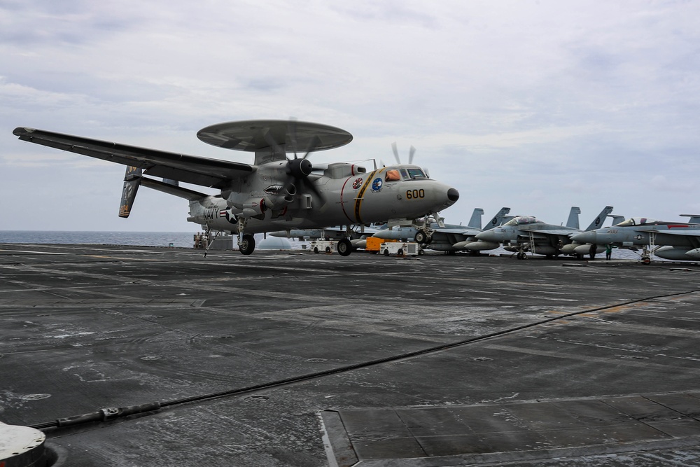 Abraham Lincoln conducts flight operations