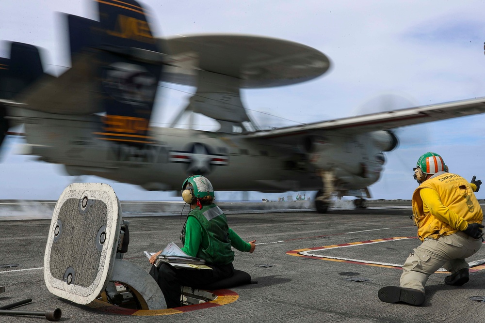 Abraham Lincoln conducts flight operations