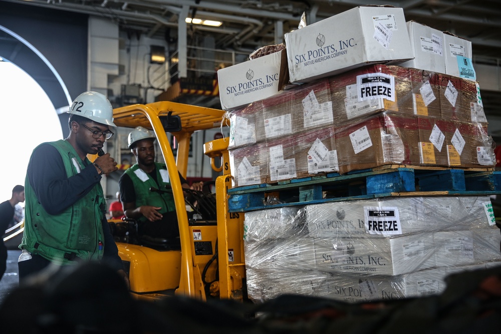 Abraham Lincoln conduct a RAS with Richard E. Byrd