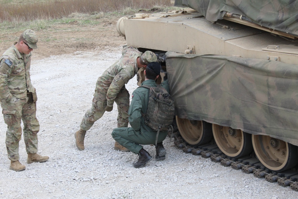 U.S. Soldiers Instruct Polish Land Forces on Tactical Maneuvers During Abrams Operation Summit