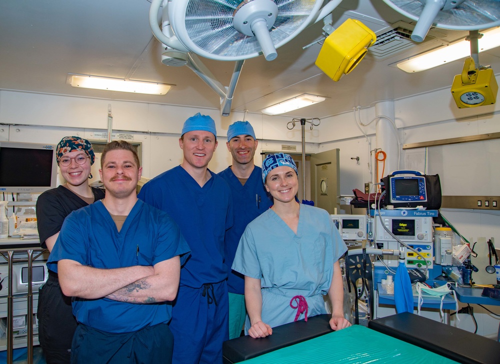 The Harry S. Truman Carrier Strike Group is on a scheduled deployment in the U.S. Sixth Fleet area of operations in support of naval operations to maintain maritime stability and security.