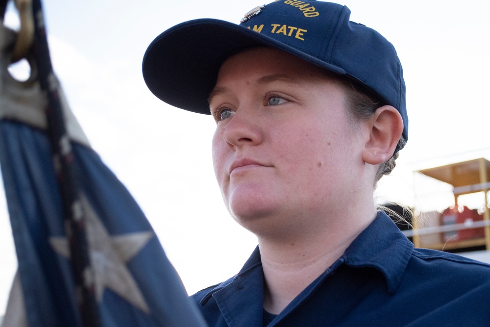 USCGC William Tate Works on Buoys on Delaware River